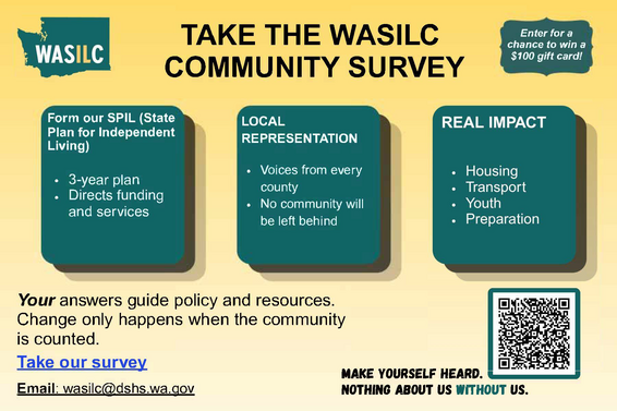 TAKE THE WASILC COMMUNITY SURVEY 