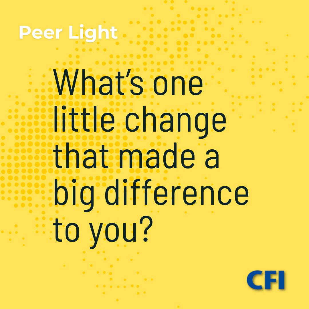 2. What little change made a big difference?
