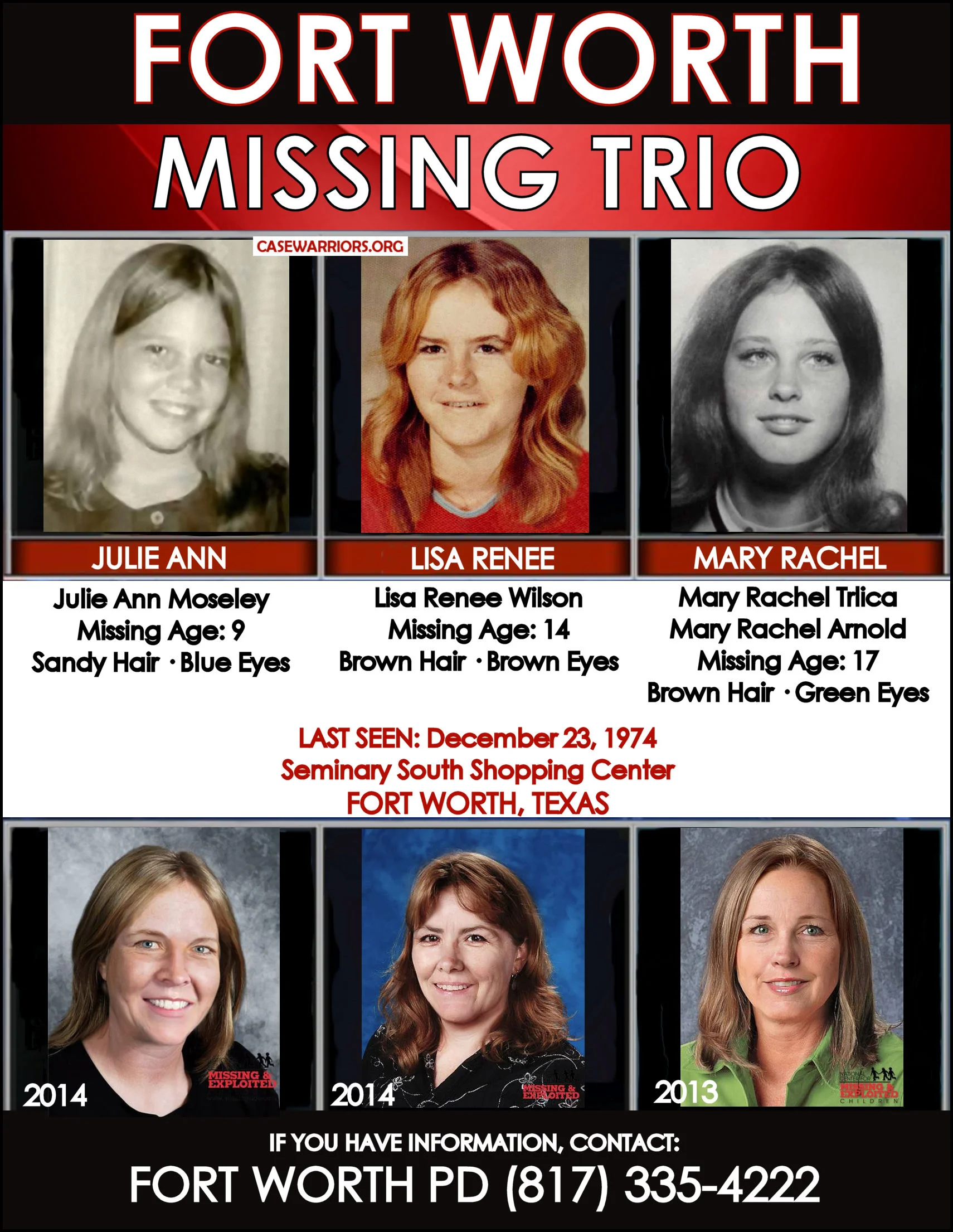 FORT WORTH MISSING TRIO
