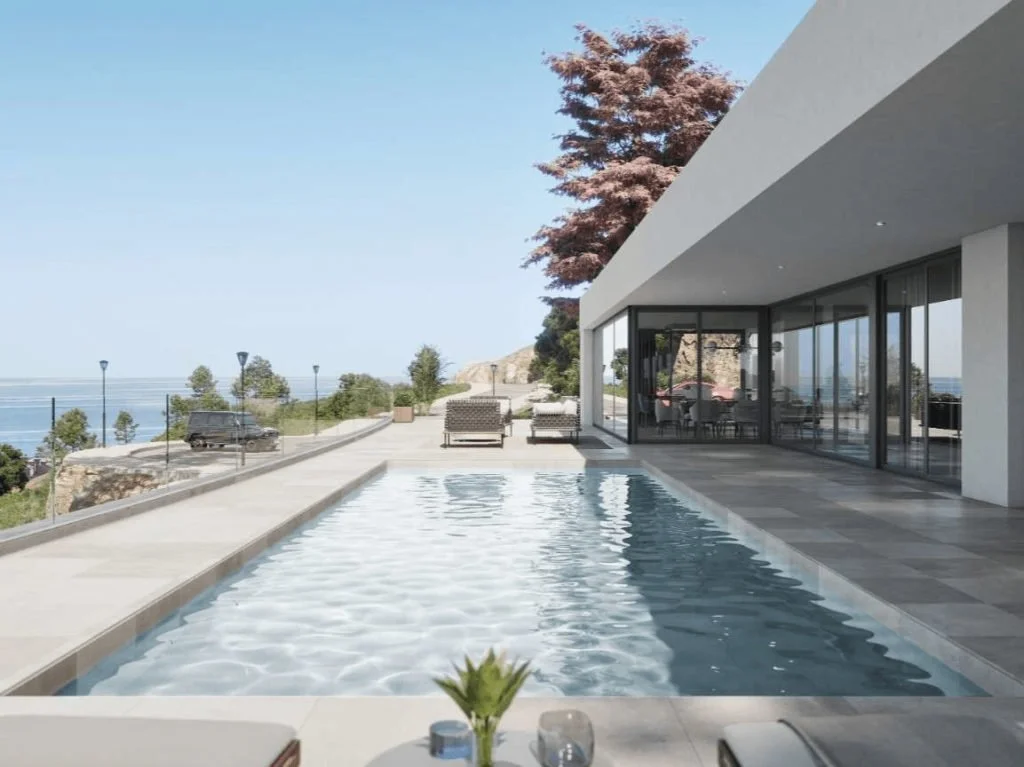 Swimming pools, gardens, retaining walls and driveways.