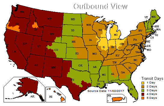UPS Shipping Map.gif