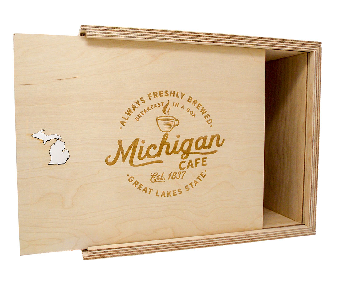 Breakfast Gift Box lid open
