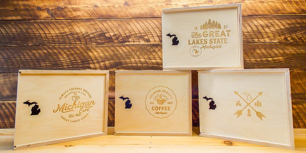 Michigan gift box display