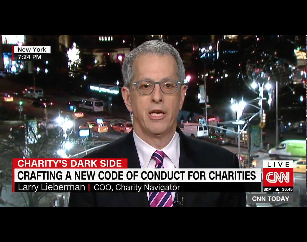 Larry Lieberman on CNN: "Impact, Accountability and Conduct for Nonprofits"