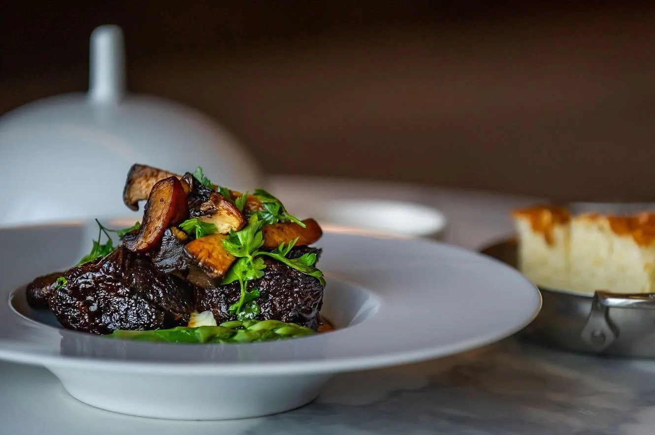 Slow Braised Beef Cheeks | Grilled &amp; Sautéed Mushrooms | Red Wine Jus

Chef @chefpaulshewchuk