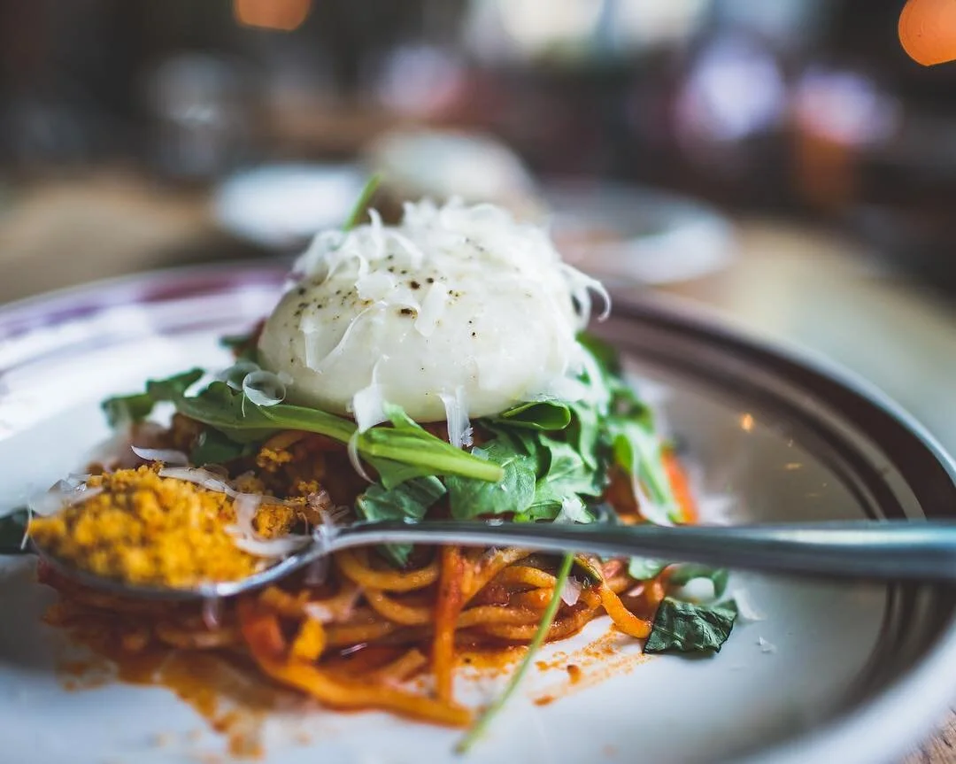 Have you tried @scaddabush Spaghetti Sorrentona...🤤🤤 Mozzarella&rsquo;s and Pasta made fresh in house.. the only way to indulge
