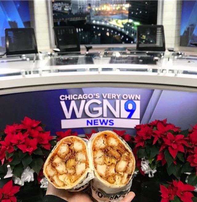 Who saw us live this morning on @wgnnews?! 🙋🏼&zwj;♀️ Check the link in bio to watch our TV debut, and learn how to make your own Conrad&rsquo;s-inspired Tot Wrap! 🌯☝🏼☝🏼☝🏼 #ConradsGrillChicago