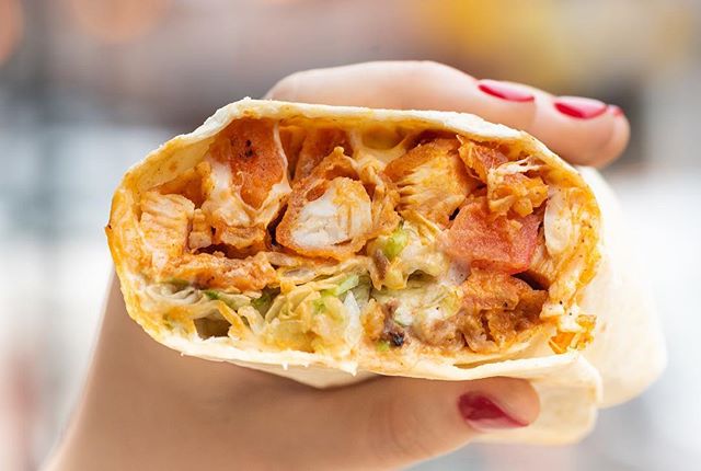 Turn up the heat on this cold, rainy day with our &ldquo;Buffalo Rider&rdquo; ❄️🌯🔥 #ConradsGrillChicago