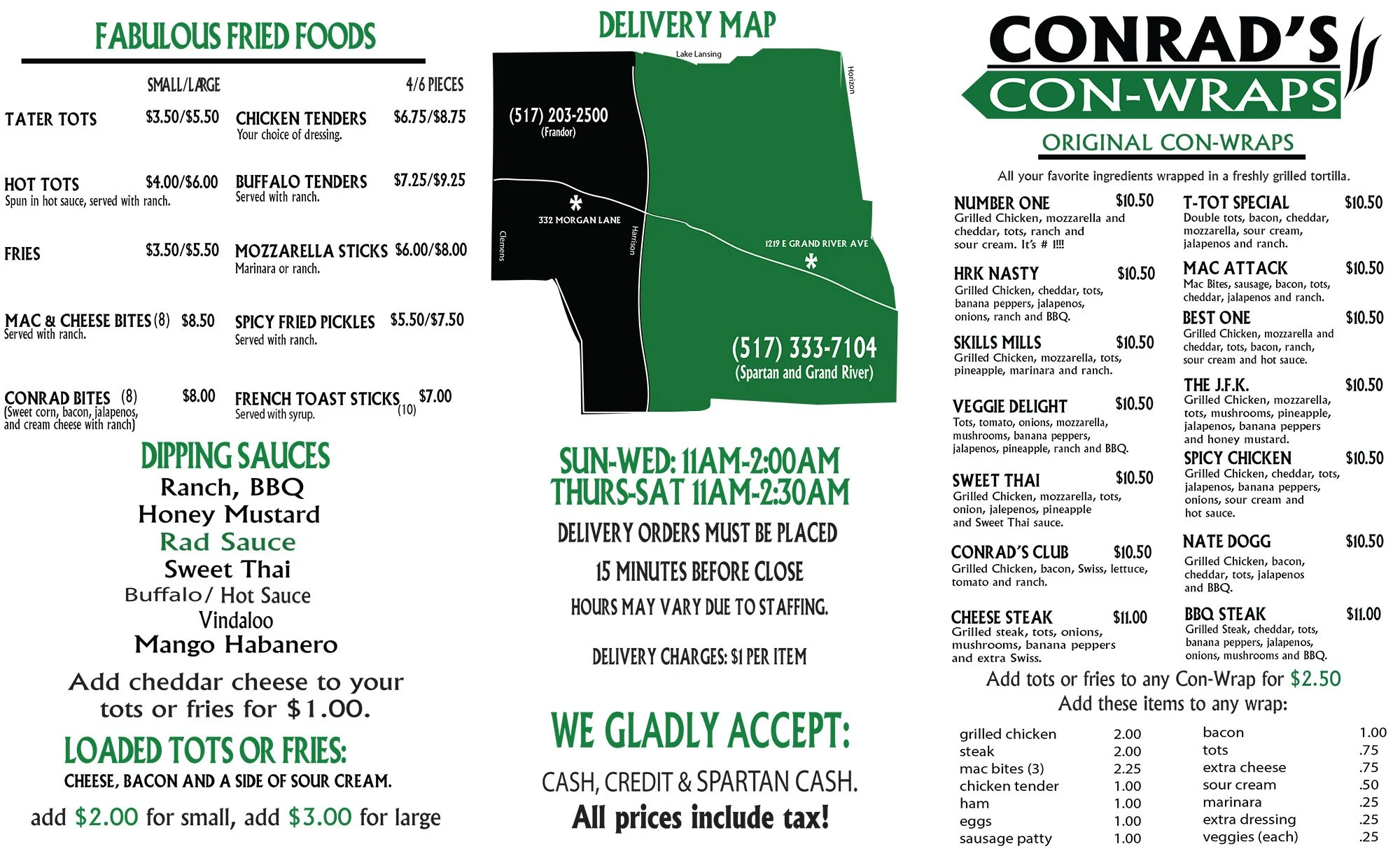 Sandwich & Wrap Restaurant in East Lansing Frandor Conrad's Grill