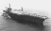 USS WM. R. RUSH (DD-714) alongside USS AMERICA (CVA-66), 1967