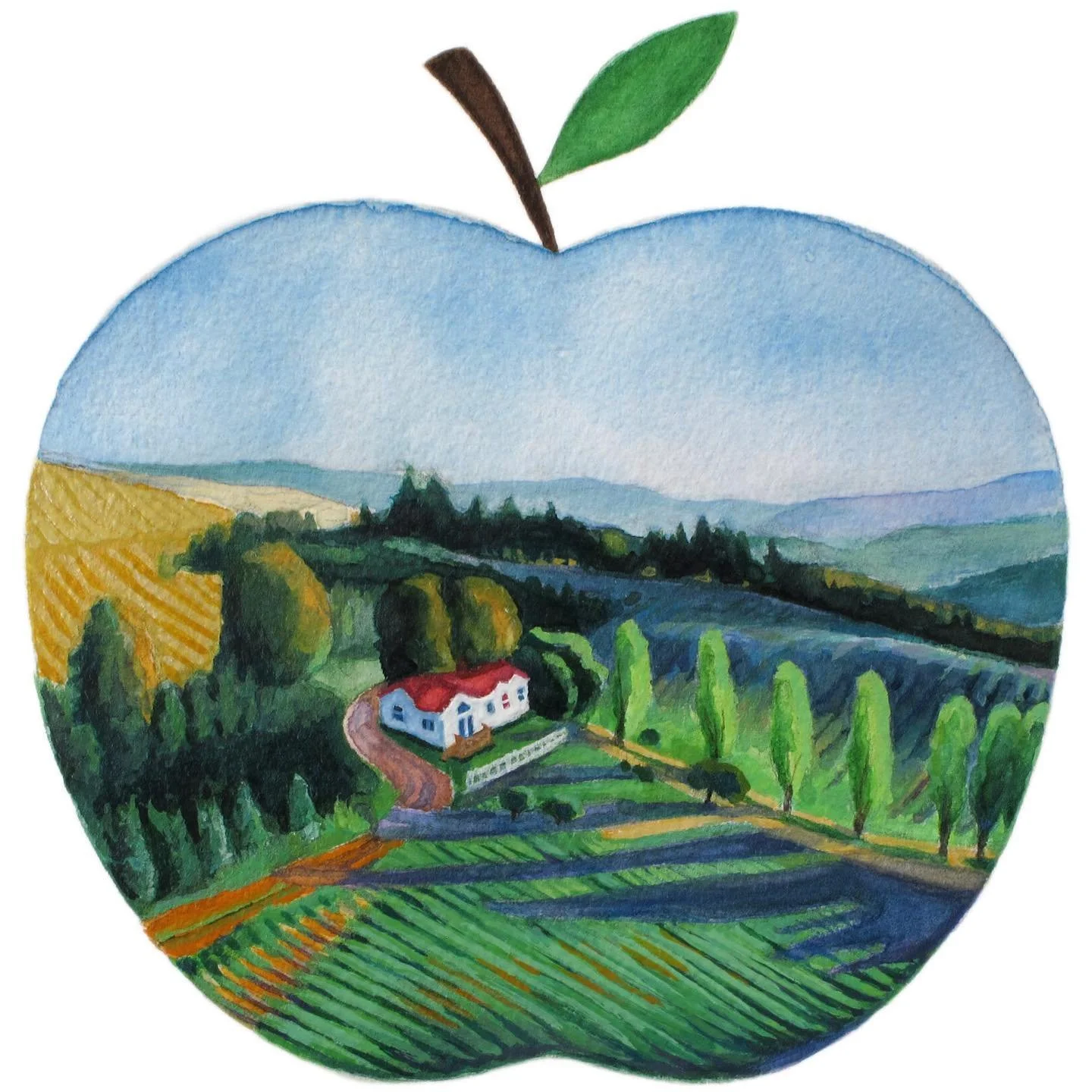 Kristof Farms apple cider label, 2021