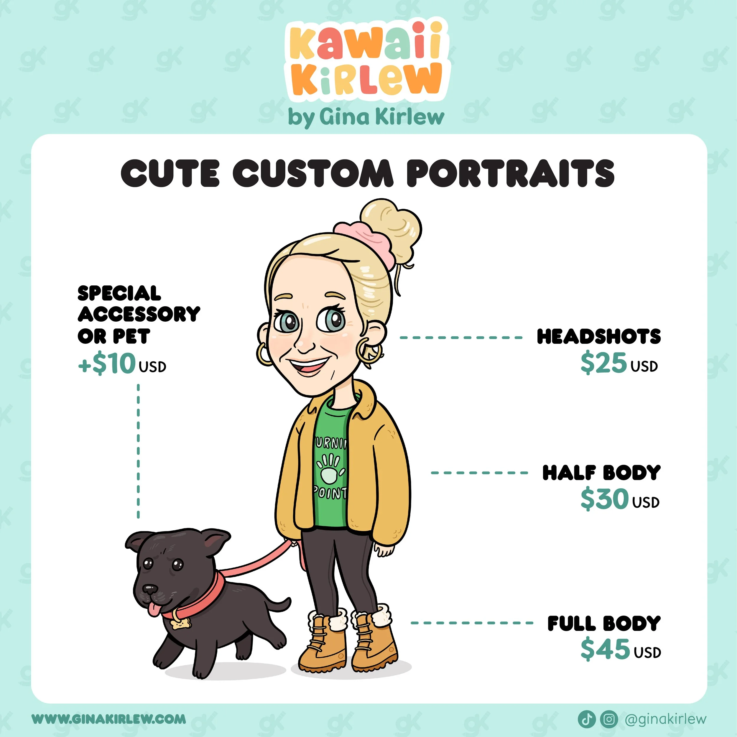Cute_Custom_Portraits_Square_Poster_by_Gina_Kirlew.jpg