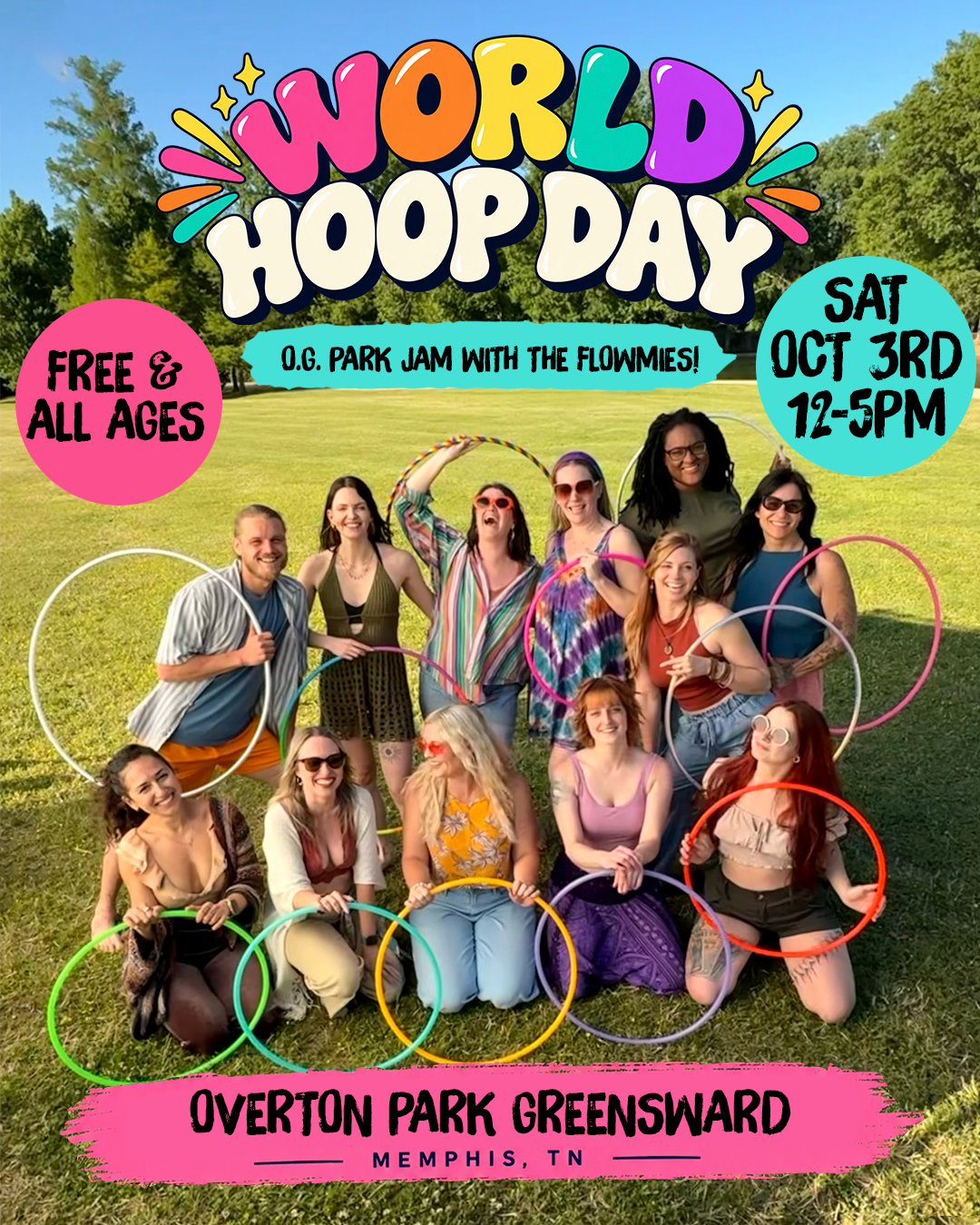 World Hoop Day in Overton Park
