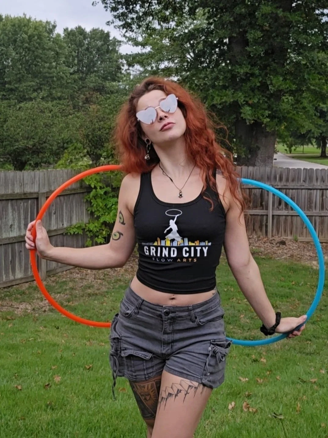 Grind City Flow Arts Crop Top (Black)
