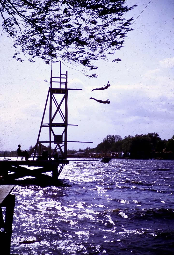 David Tewes (American, 1913-1991), Water Carnival, Hutchinson, MN , 1950, Kodachrome slide.
