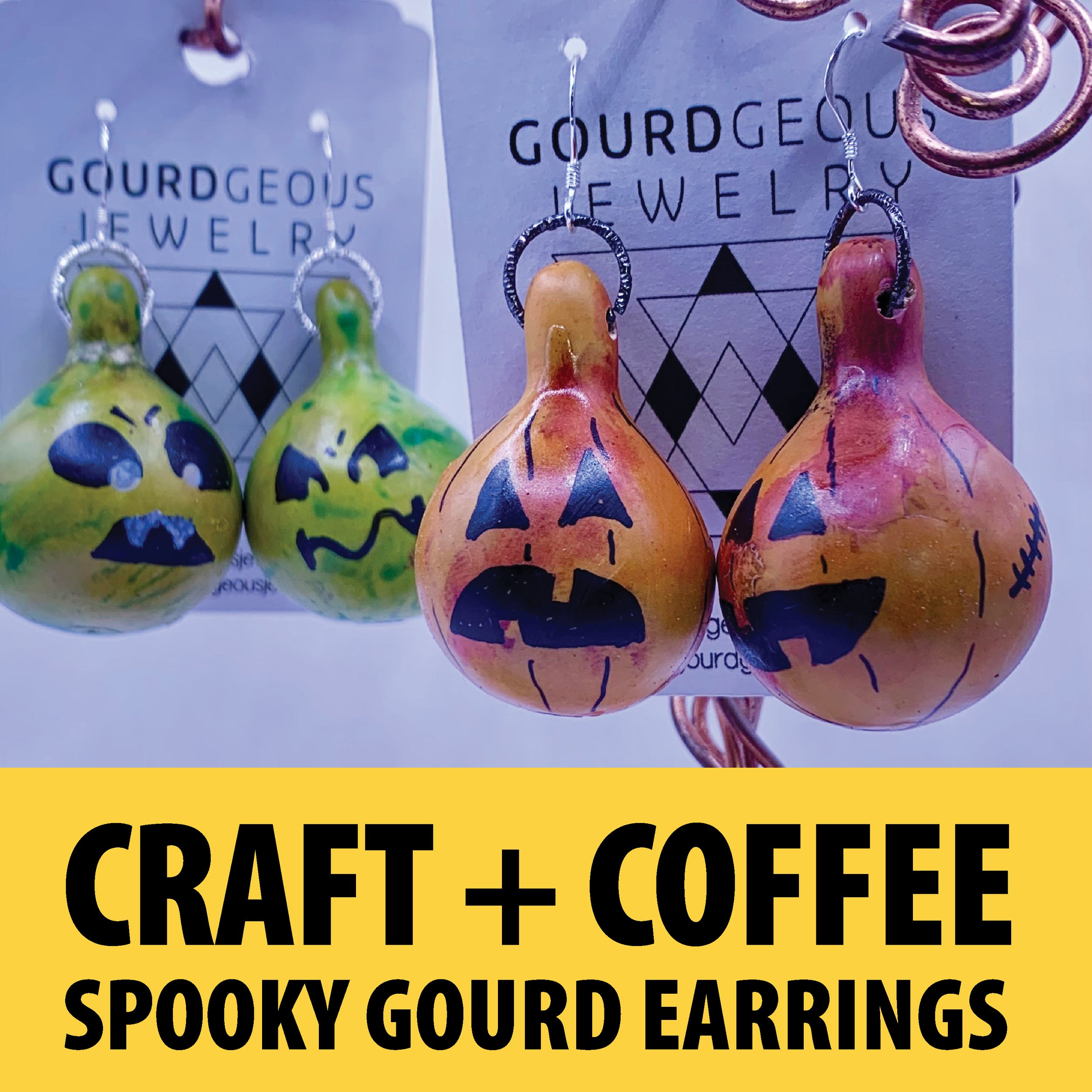 Craft + Coffee: Spooky Seasonal Gourd Earring Workshop