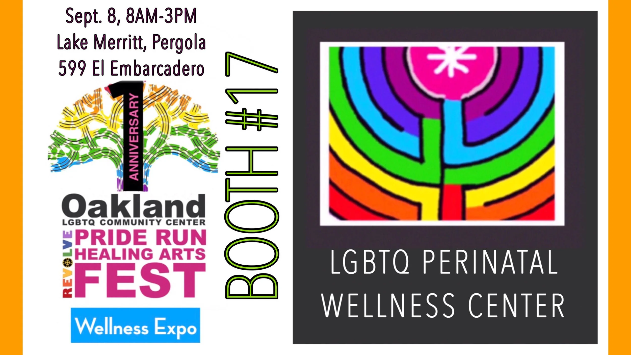 Gorgeous day at the FunRun & Wellness Expo celebrating Oakland Pride!! So many thanks to you Kin Folkz- Spectrum Queer Media- and to Heaven Walker, Kathleen Scheible, Tanya Stiller, and Akasha Madron of the LGBTQ Perinatal Wellness Center for sharing your love and expertise at our booth today!!