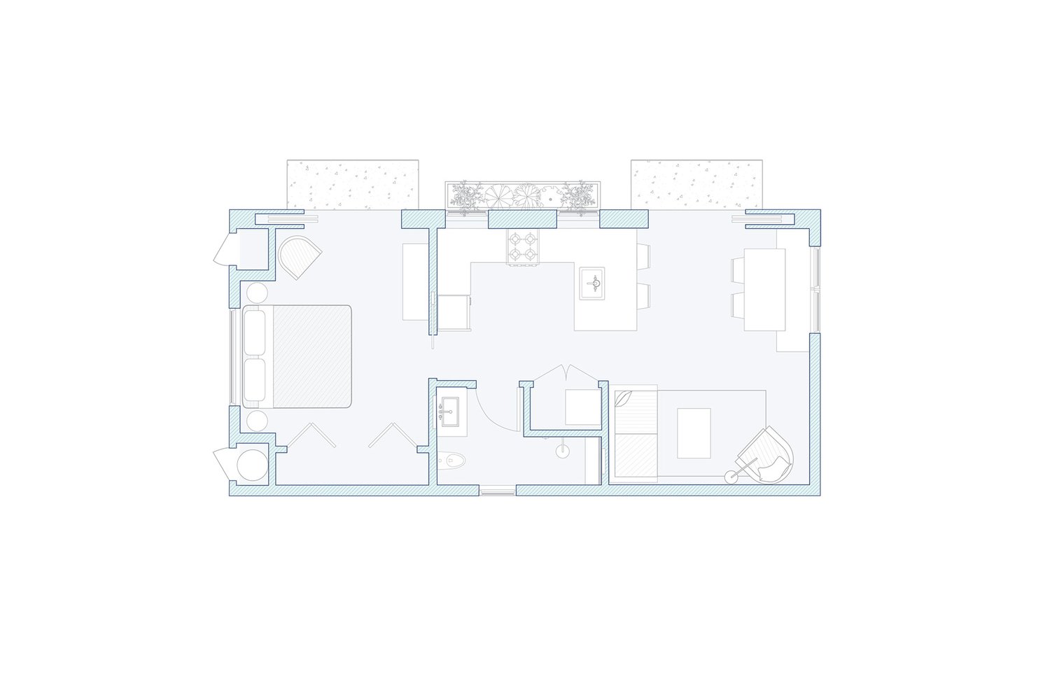 500-700 Sq Ft — Backyard Living - Adu House Plans — Inspired Adus