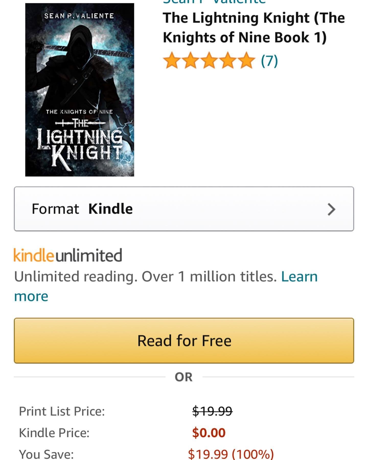#TheLightningKnight is free on kindle for a limited time! Get your download today and follow Oliver Quartermaine on a classic fantasy adventure filled with #magic #dragons #swords #teenromance and twists and turns that will keep you guessing. 
#kindl