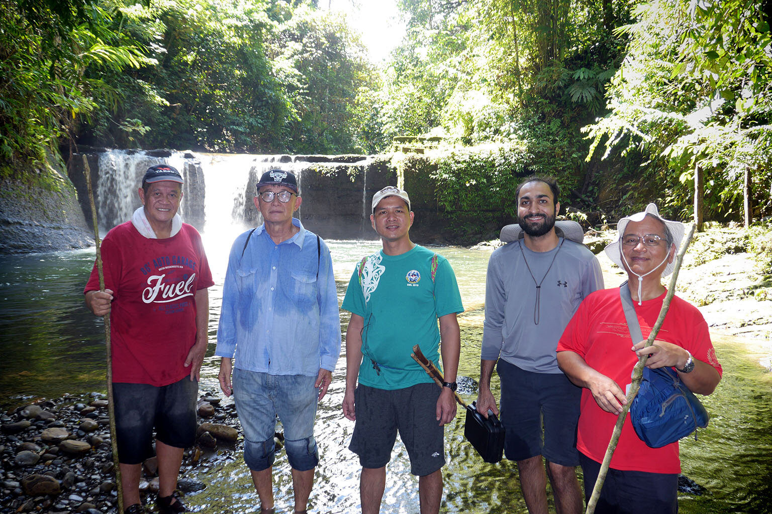 Inspecting a micro hydro power installation in Baram. Photo credit: SAVE Rivers.