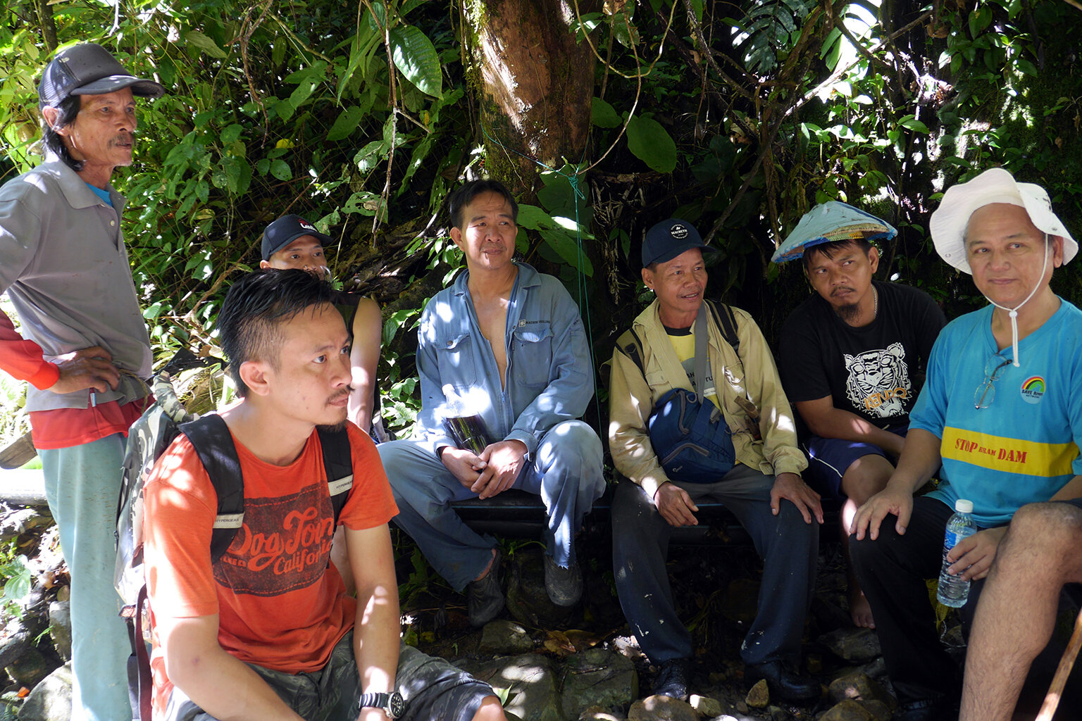 Inspecting a micro hydro power installation in Baram. Photo credit: SAVE Rivers.