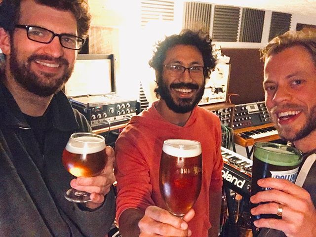 Just finished multi-tracking 12 studio songs in 11 days @black_bear_recording 
#greygary #studiorecording #recordingstudio #recording #protools #cheers #synthesizers #efficientaf