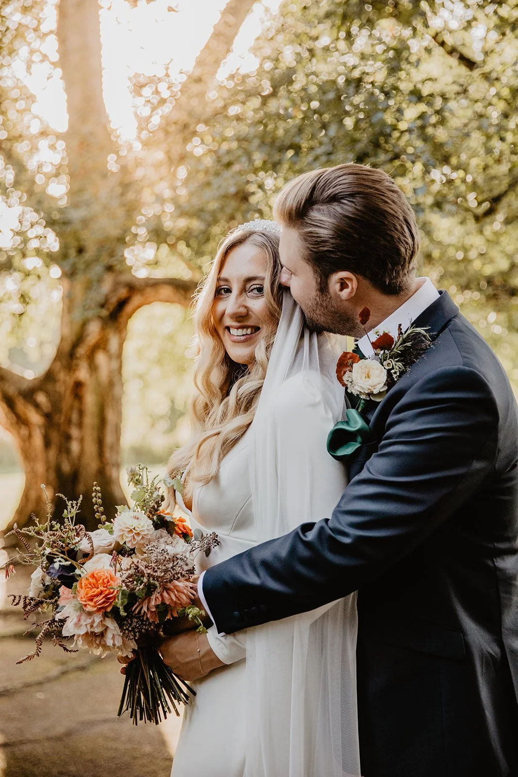 Victoria &amp; Luke - Autumn Wedding Florals Hampton Court House