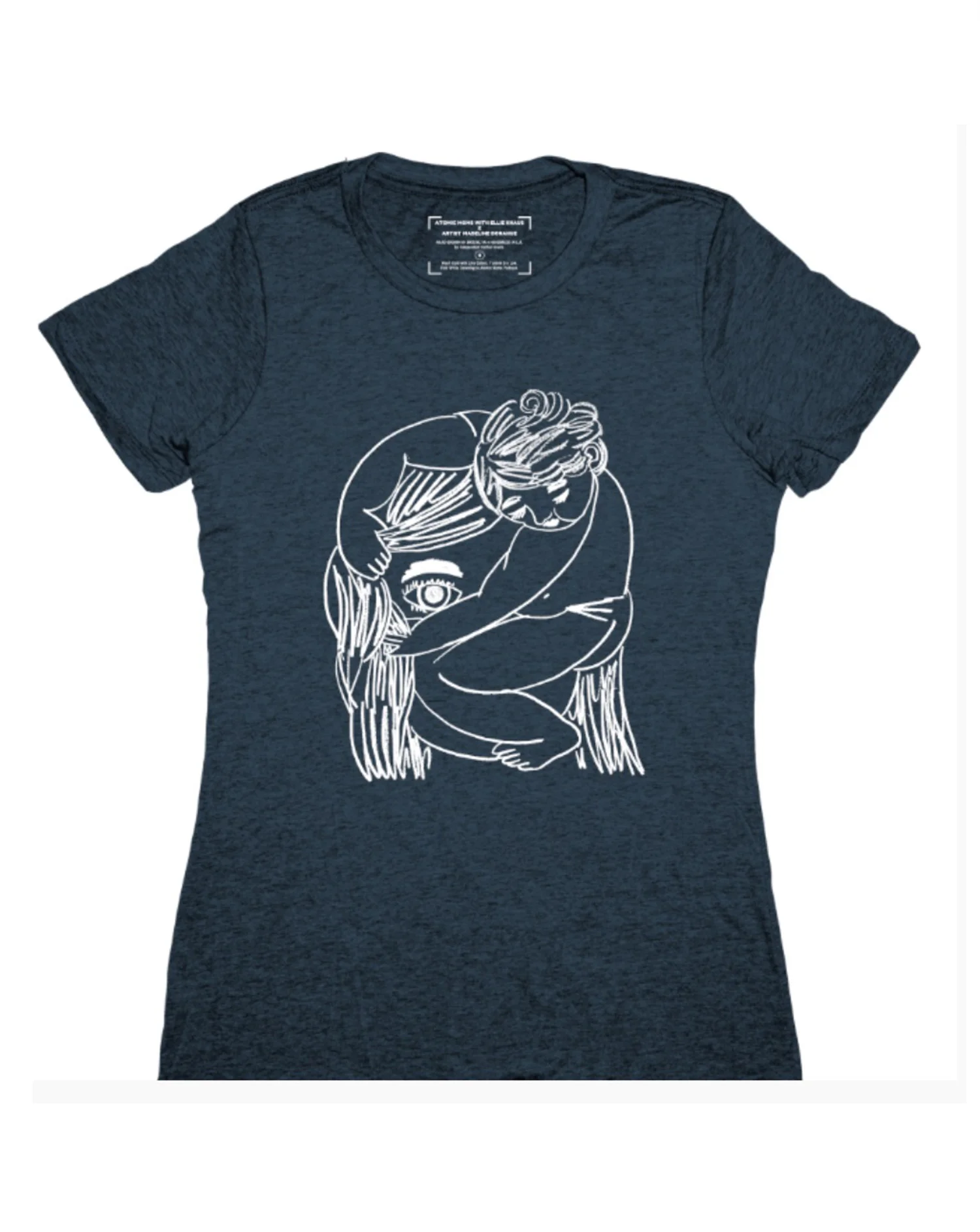 I See You Fitted Tee in Midnight Navy 2
