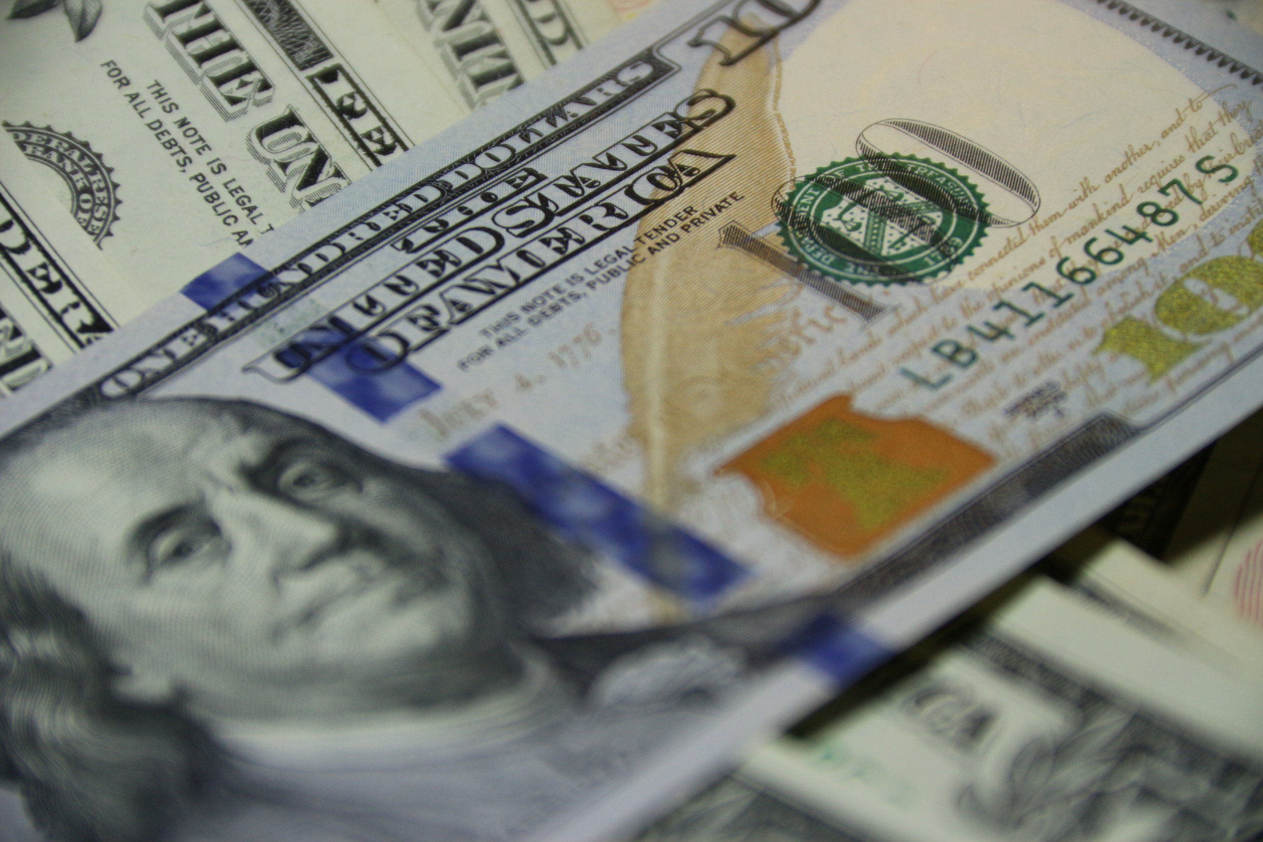 A one hundred dollar bill.