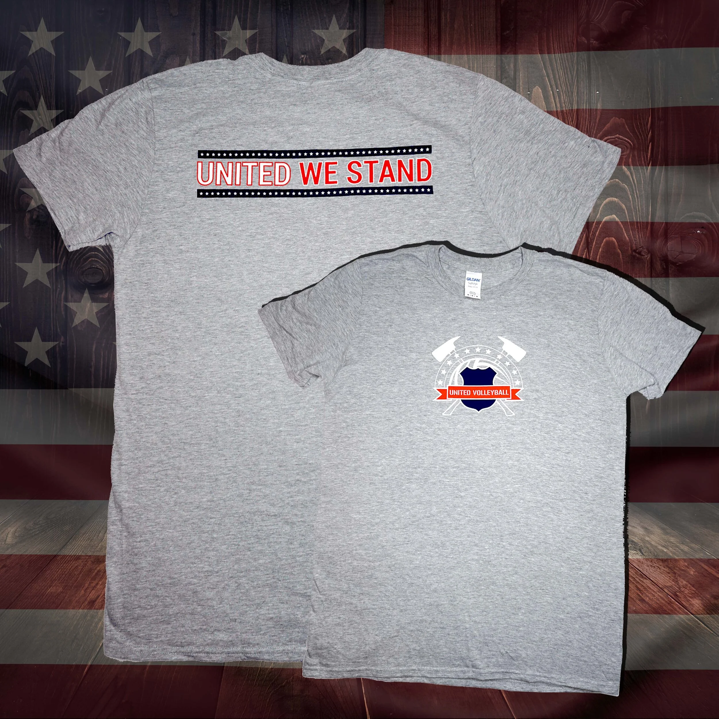 United Volleyball Grey 'United We Stand' Ultra Soft Tee - 2020 Edition