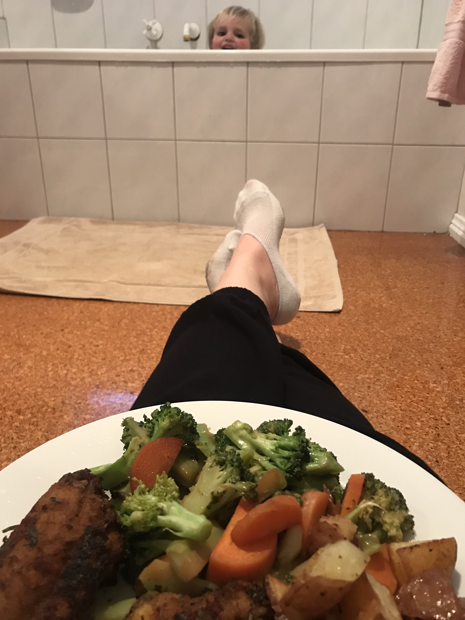 Some nights you eat where you've got to eat!