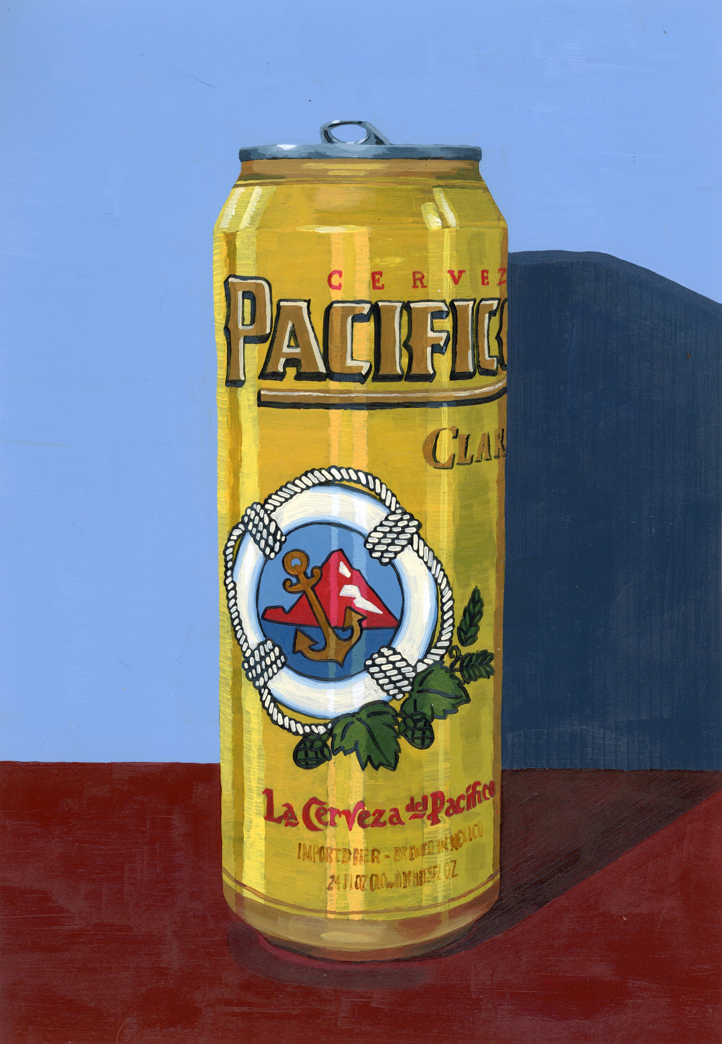   Pacifico   Acrylic on Paper   8 x 11.5 in.  2020 