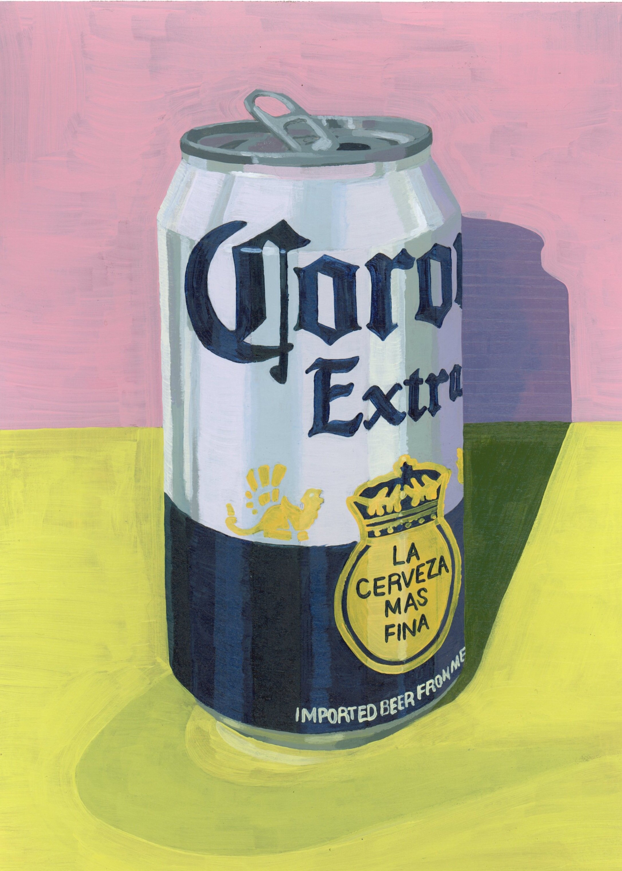   Corona   Acrylic on Paper   7 x 10 in.  2020   SOLD  