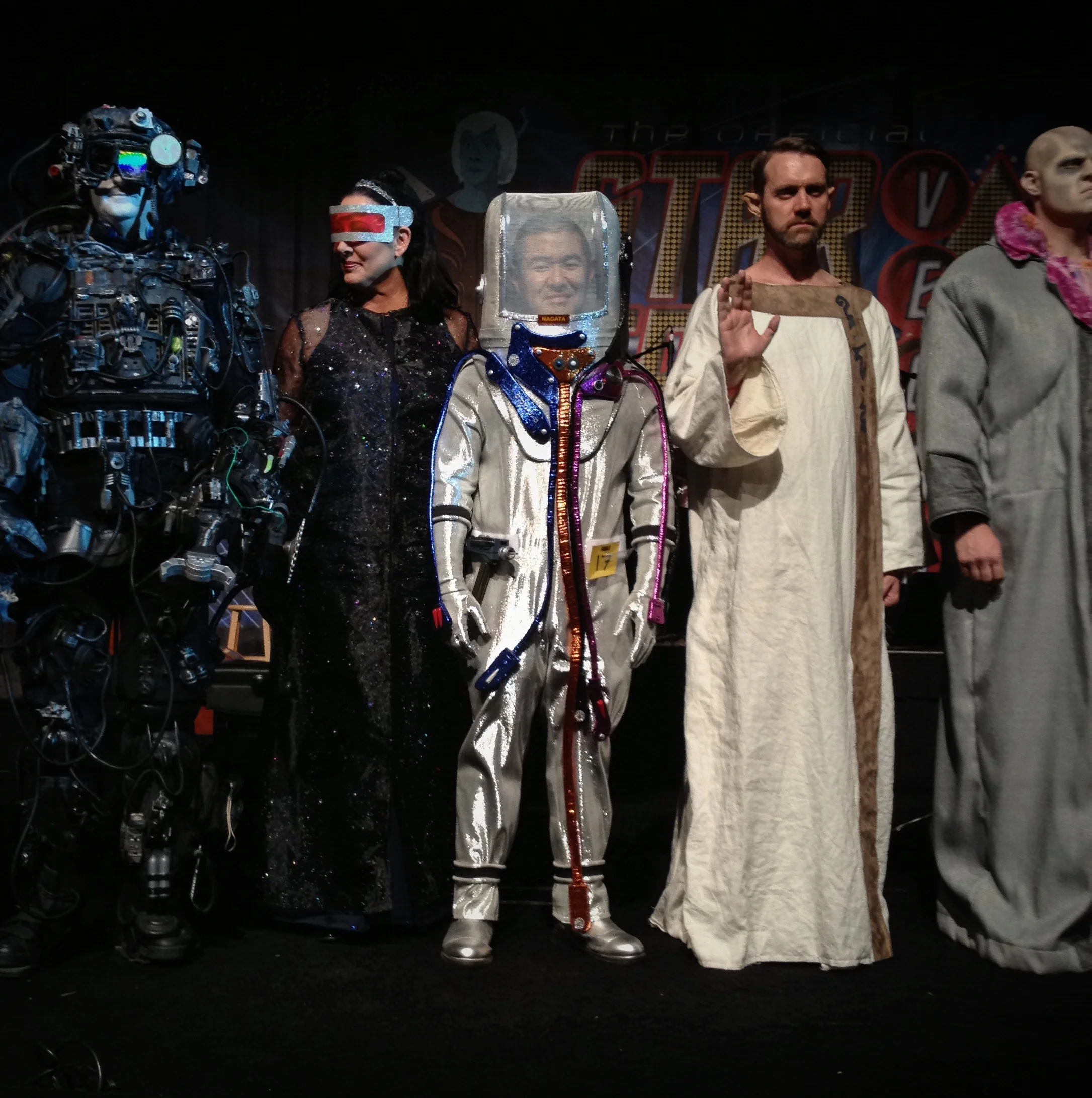  A full “Tholian Web” spacesuit costume I made for STLV 2013. 