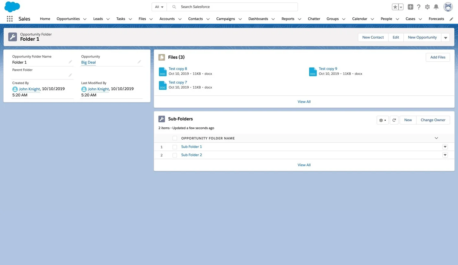 How To Create Folders For Files In Salesforce Lightning Cloud Trailz