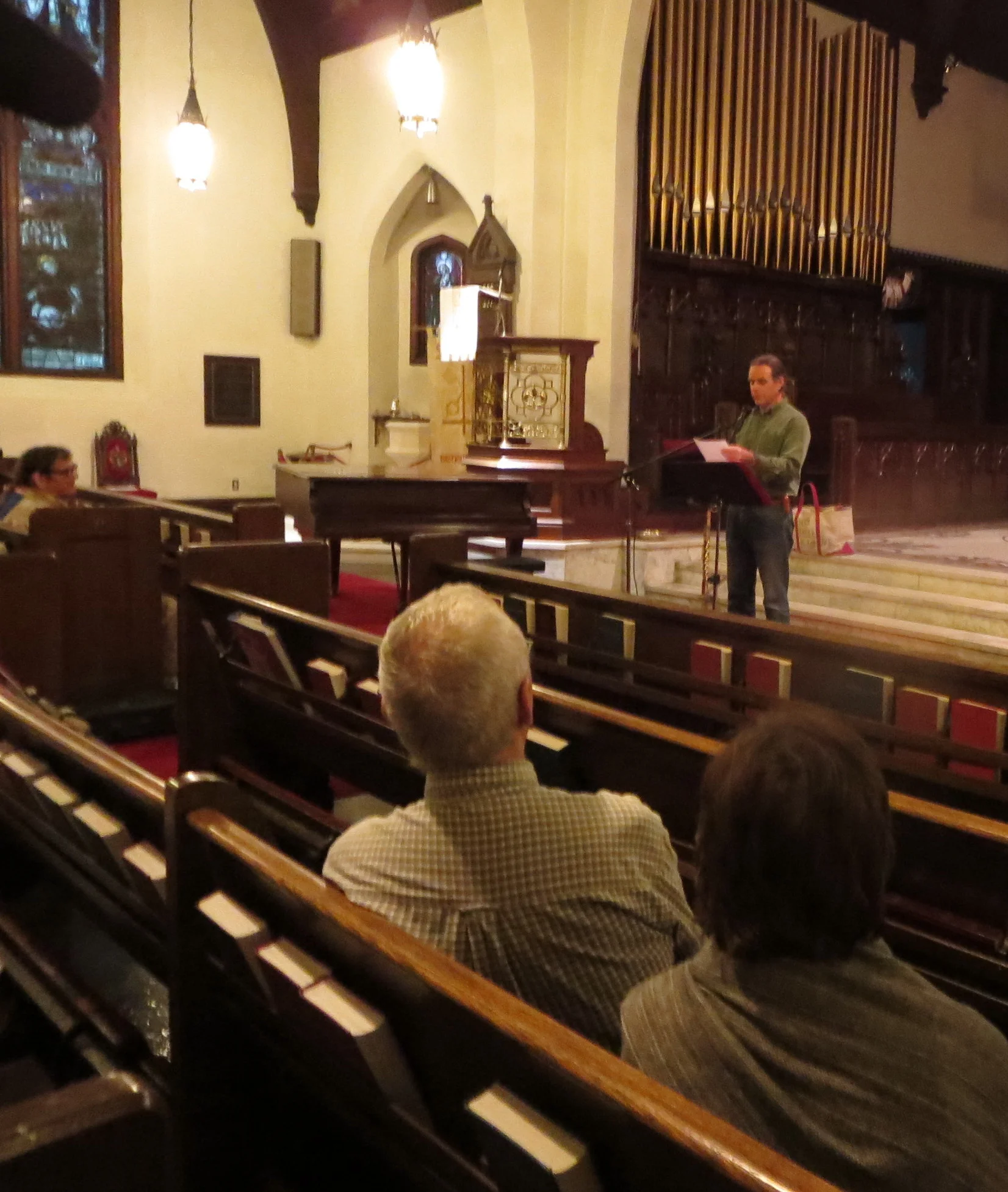 Rod Wilson’s poetry reading at St. Peter’s Episcopal Church in Bennington.