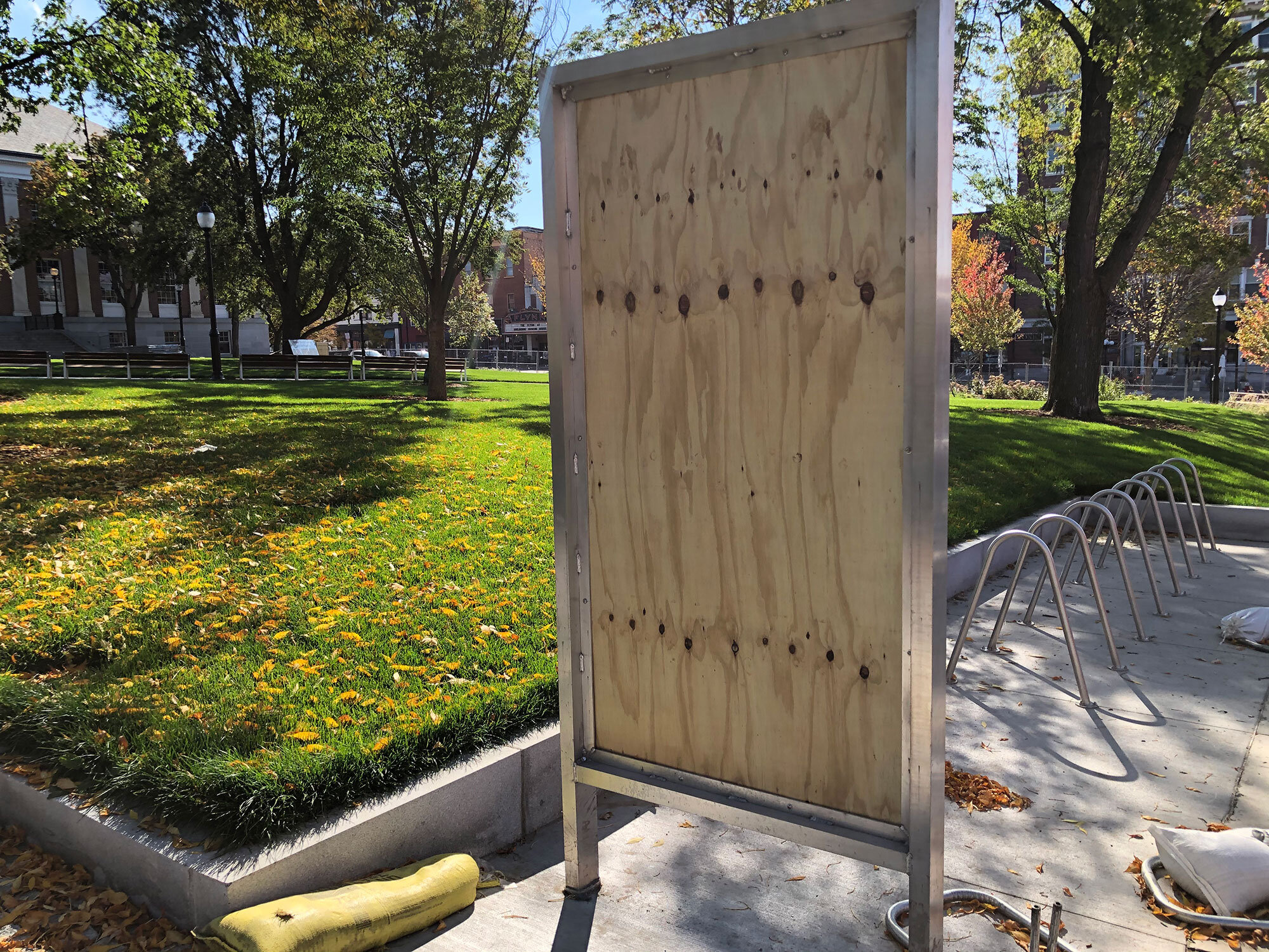 Public Bulletin Boards Rise Again in Burlington’s City Hall Park