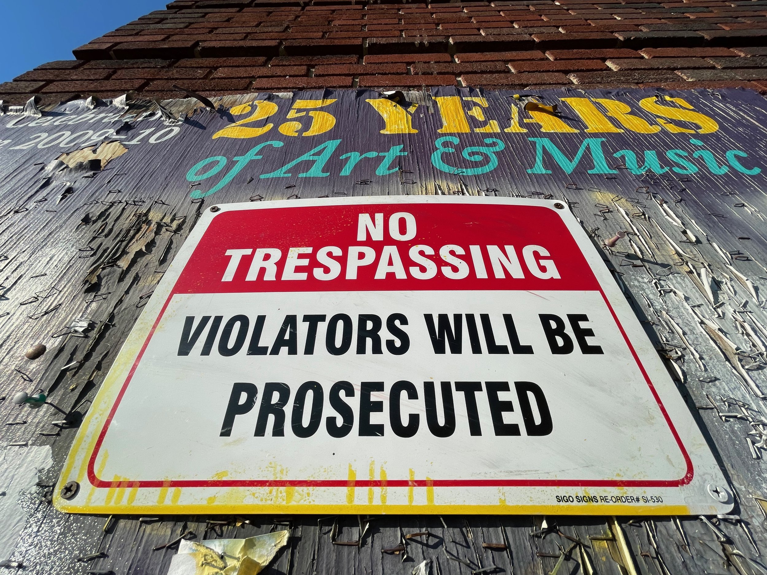 242 Main, "No Trespassing"
