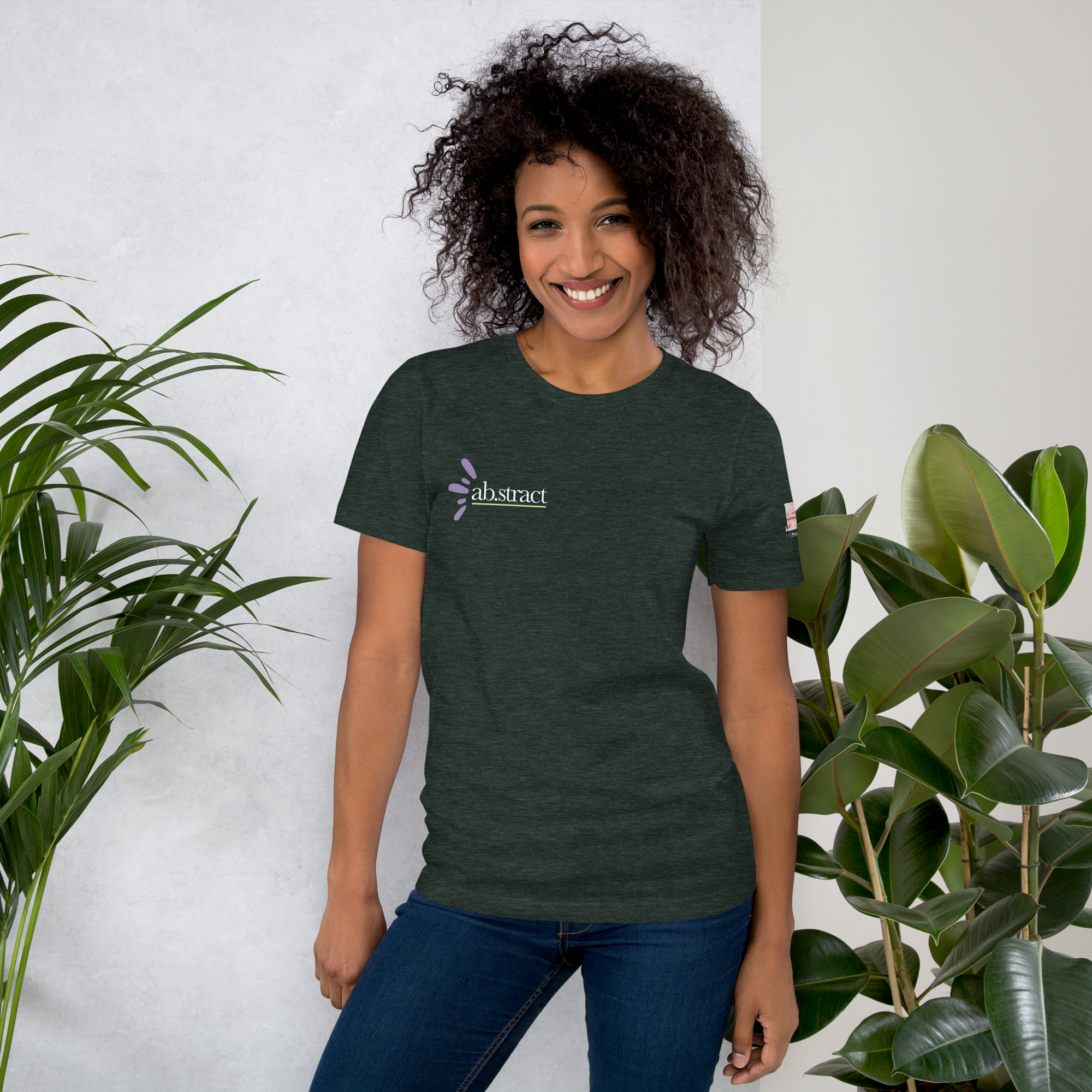 unisex-staple-t-shirt-heather-forest-front-66b787e36444a.png