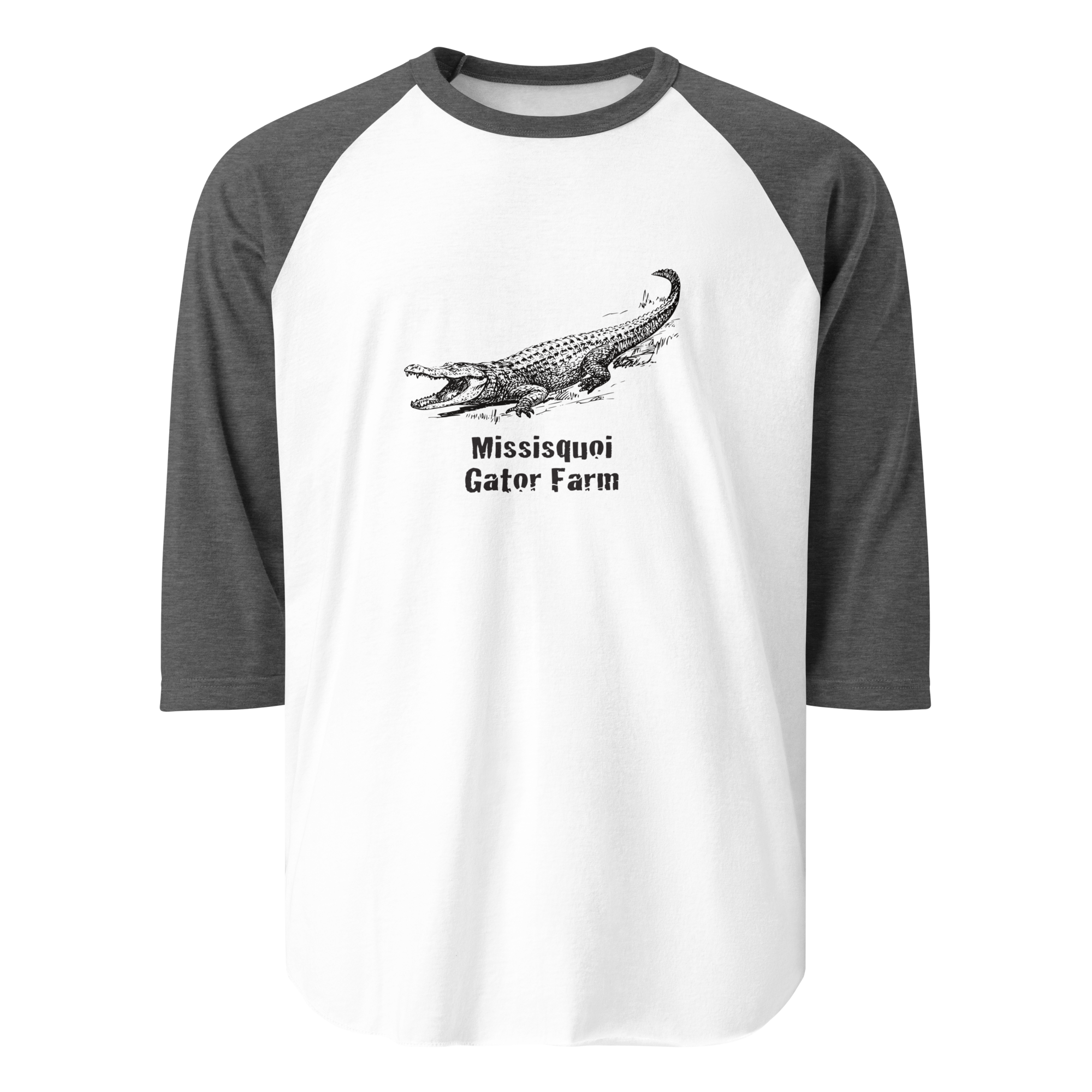 unisex-34-sleeve-raglan-shirt-white-heather-charcoal-front-68d3390b5666c.png