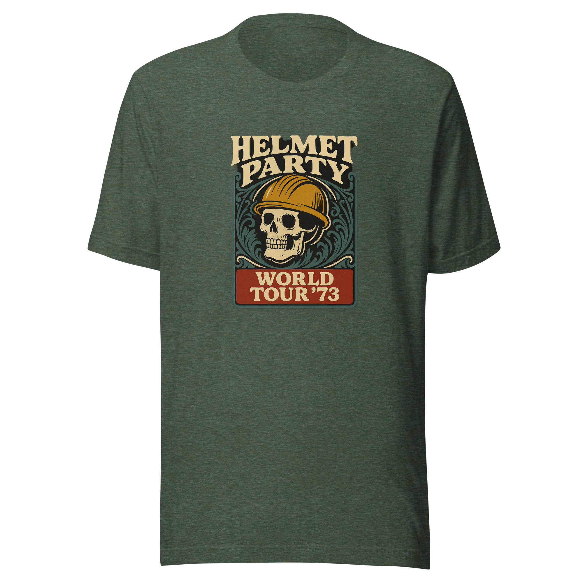 unisex-staple-t-shirt-heather-forest-front-68d34c2871a40.png