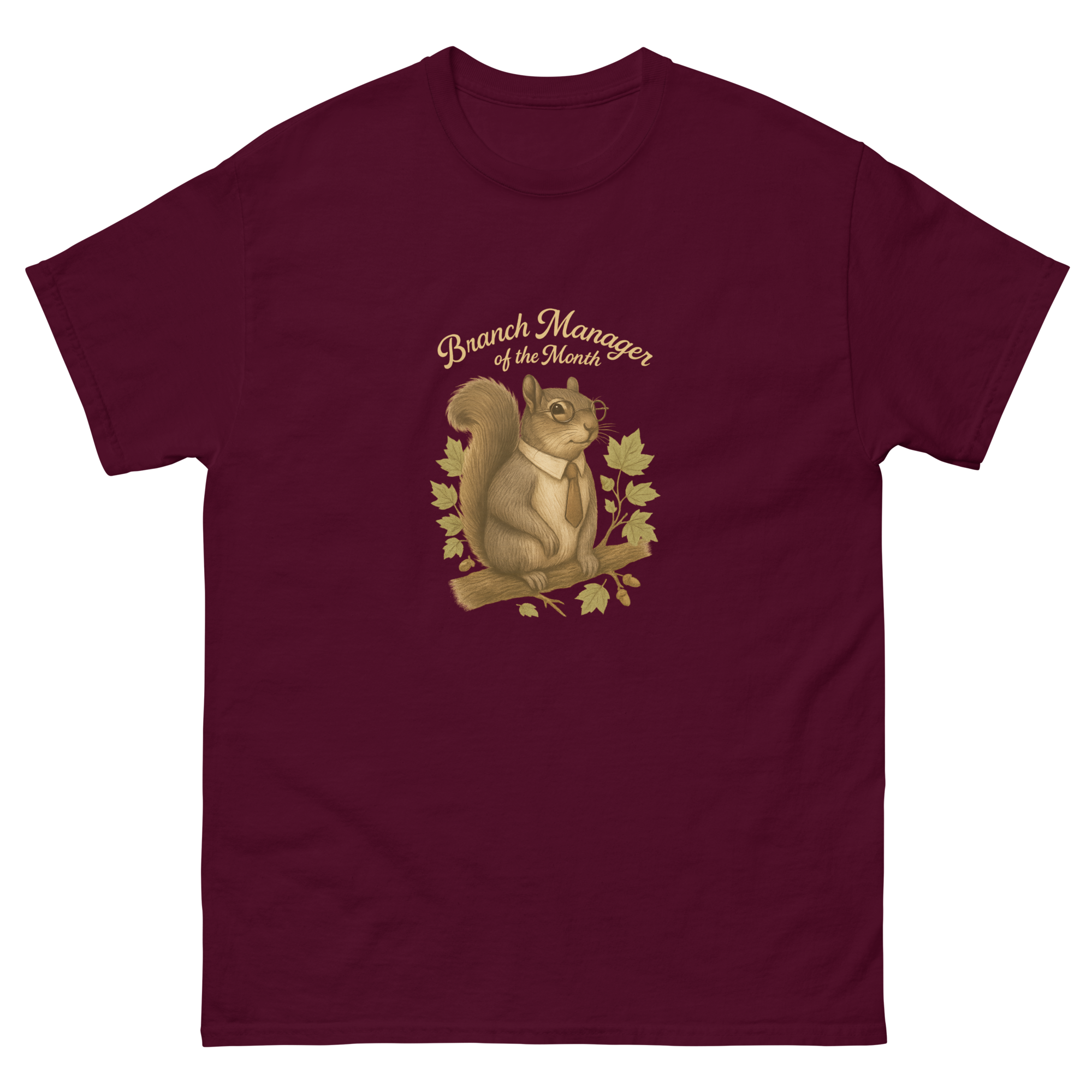 unisex-classic-tee-maroon-front-68eef6f8be0e9.png