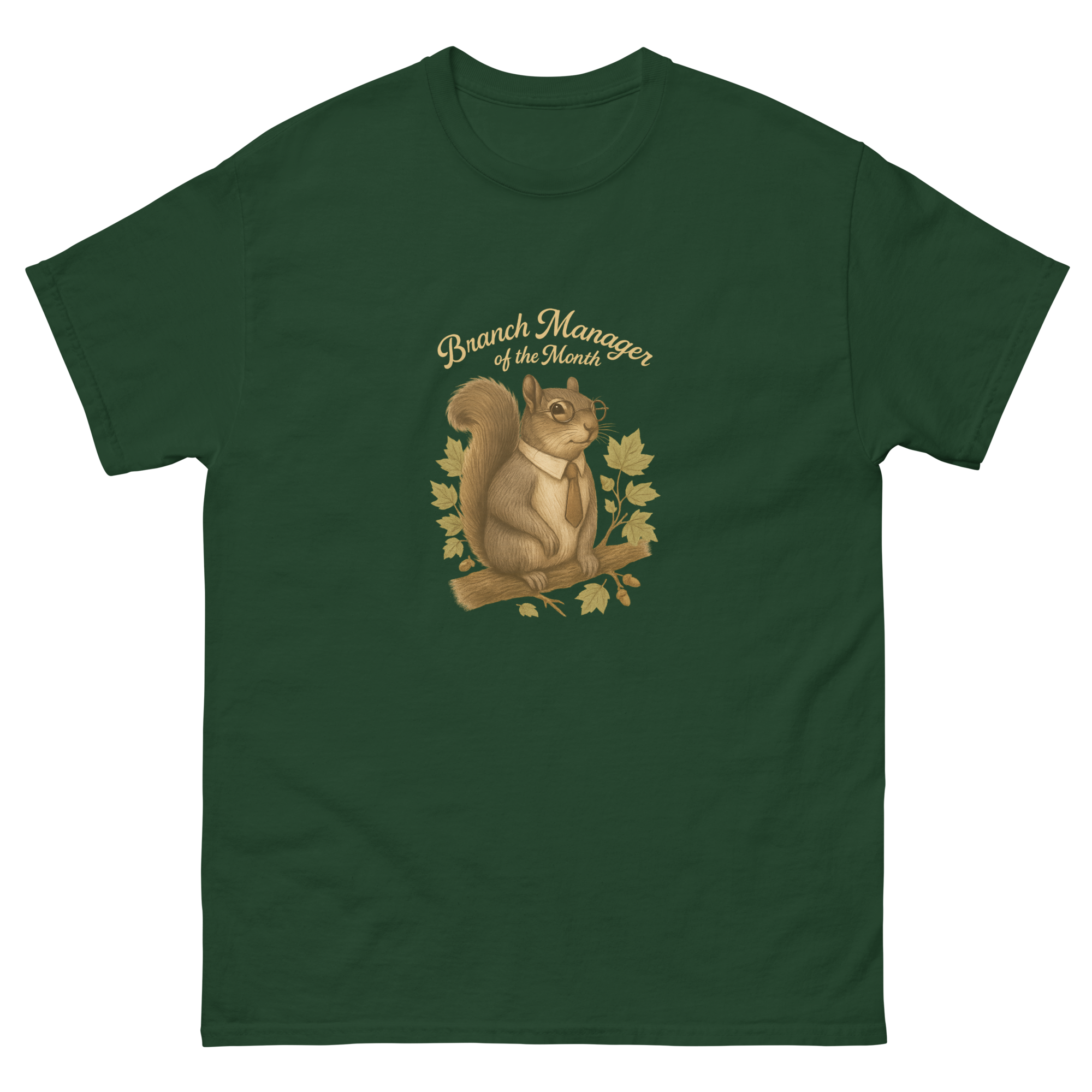 unisex-classic-tee-forest-green-front-68eef6f8c49dd.png