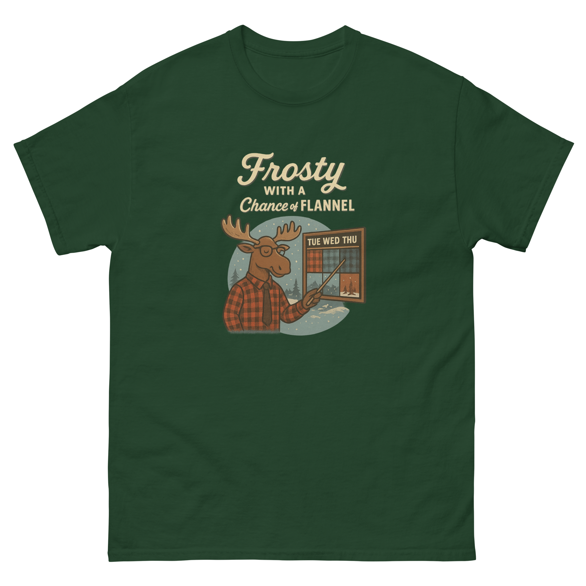 unisex-classic-tee-forest-green-front-68f4ea5004834.png