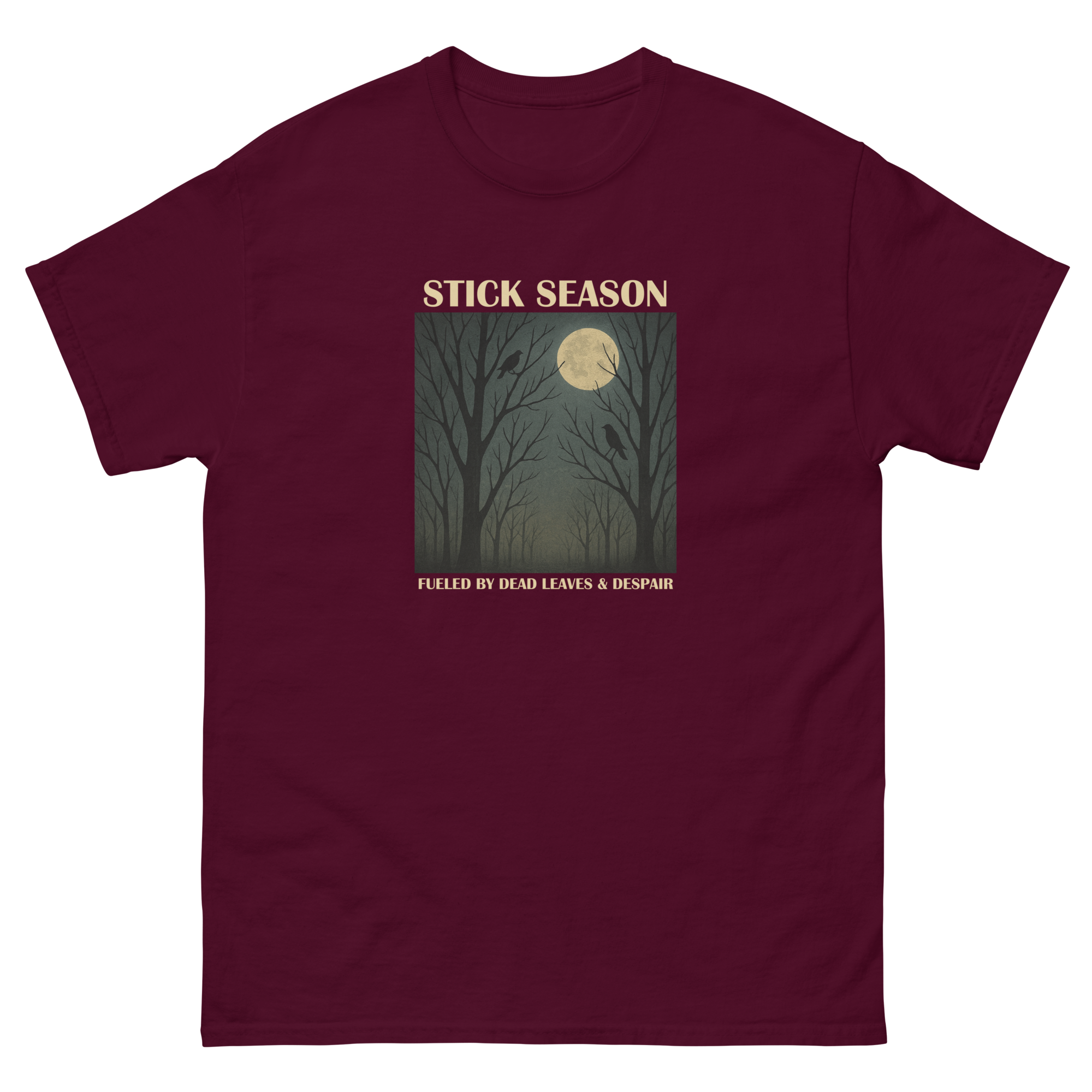 unisex-classic-tee-maroon-front-6910cde7b1b55.png