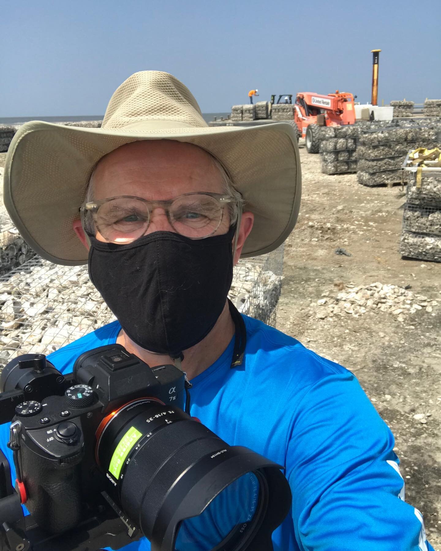 It was great to be out working on a project today&mdash;even if it meant wearing a hot sticky mask in 95 degree heat!