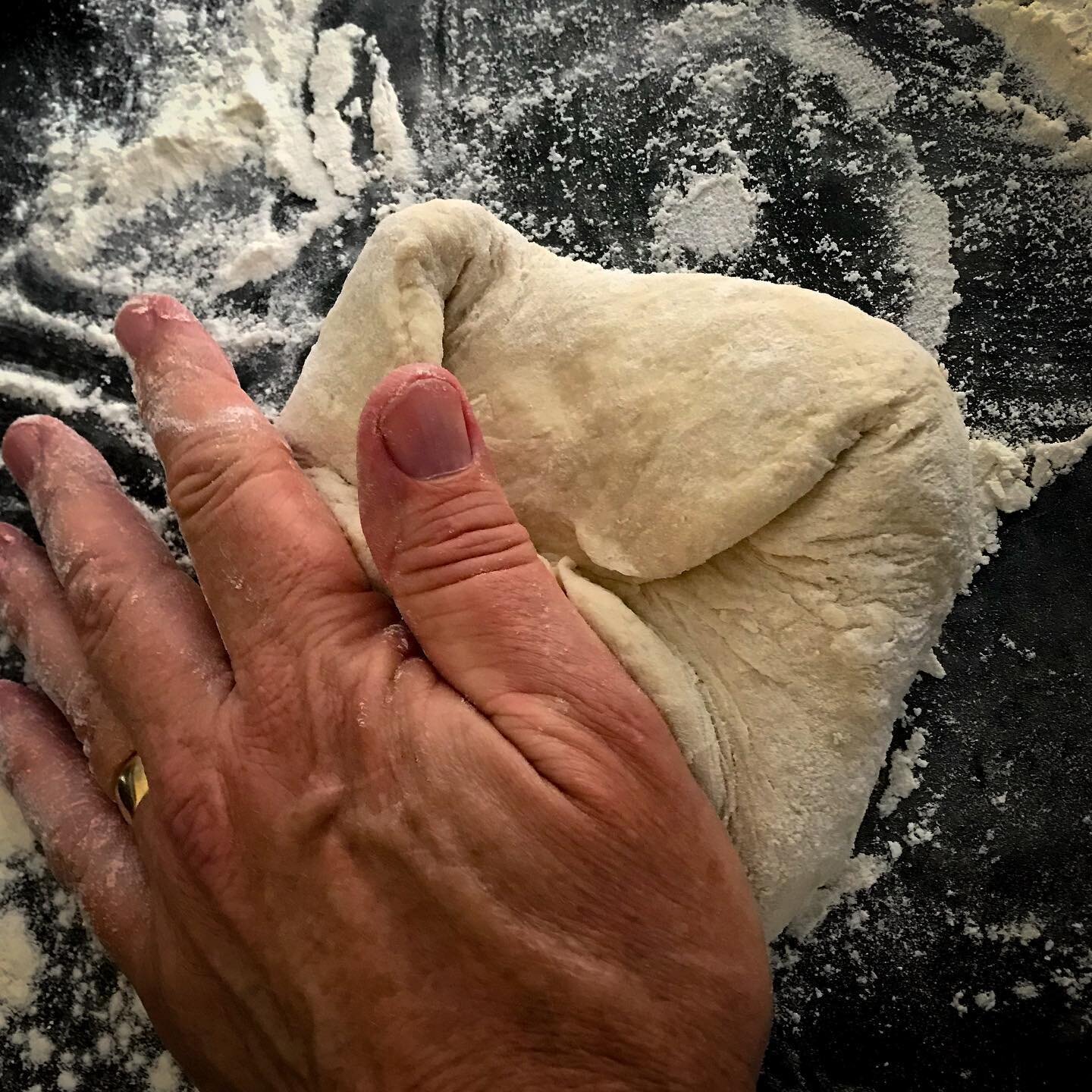 Pizza dough for tonight. Taking a break from my big documentary editing project and this is the perfect change of pace. #artofbaking #pizza #hunkerhome