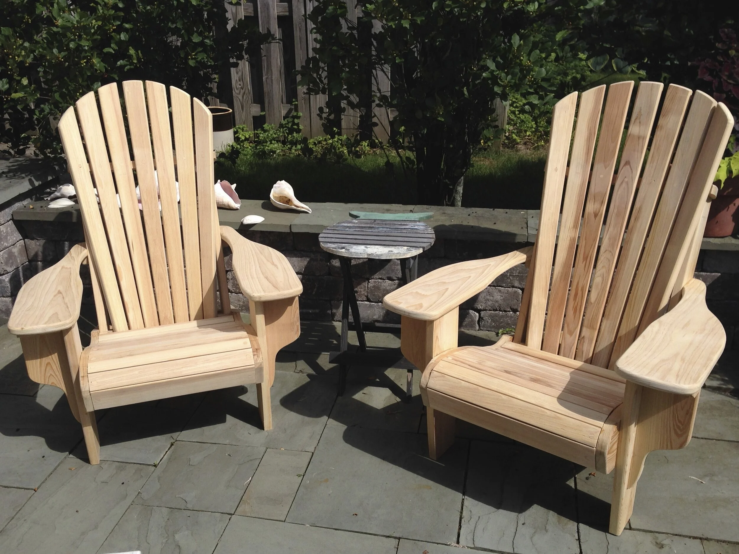 Adirondack Chairs, modified from a design by Lee Valley 