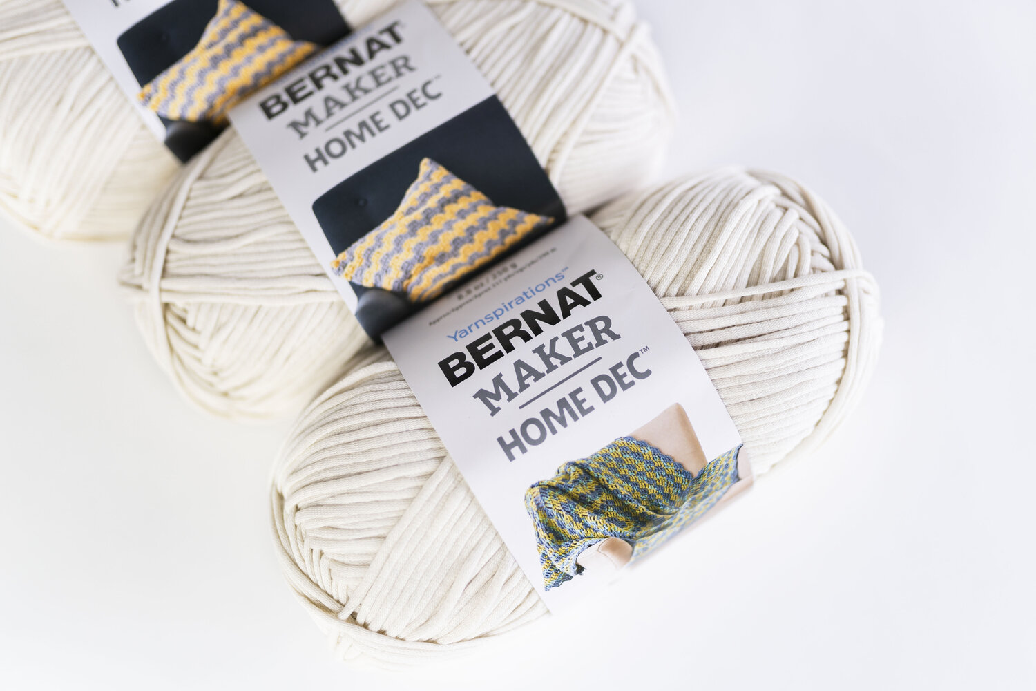 Bernat Home Dec Yarn in Cream — Angie and Britt