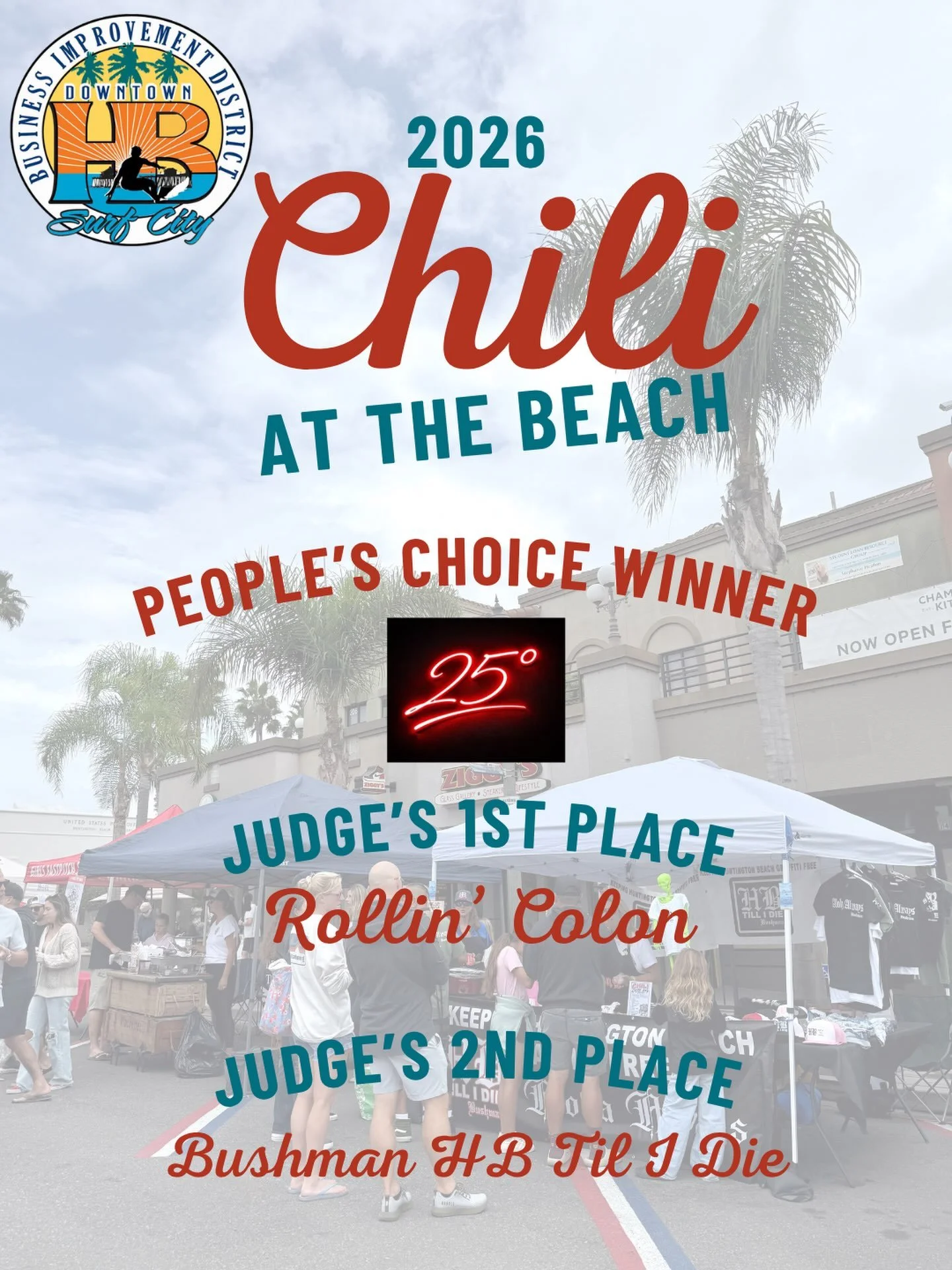 AND THE WINNERS ARE&hellip;

A huge THANK YOU to everyone who came out to 2026 Chili at the Beach, tasted their way through the competition, cast their votes and helped make this year&rsquo;s event a success! 

And the winners are&hellip;

🏆 People&